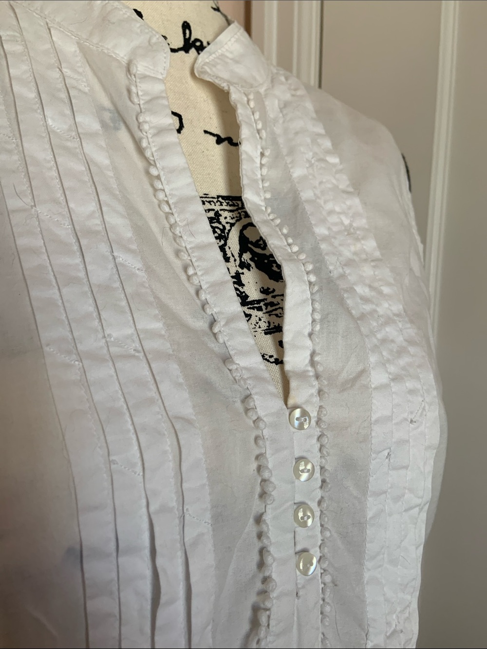 GAP cotton voile popover top